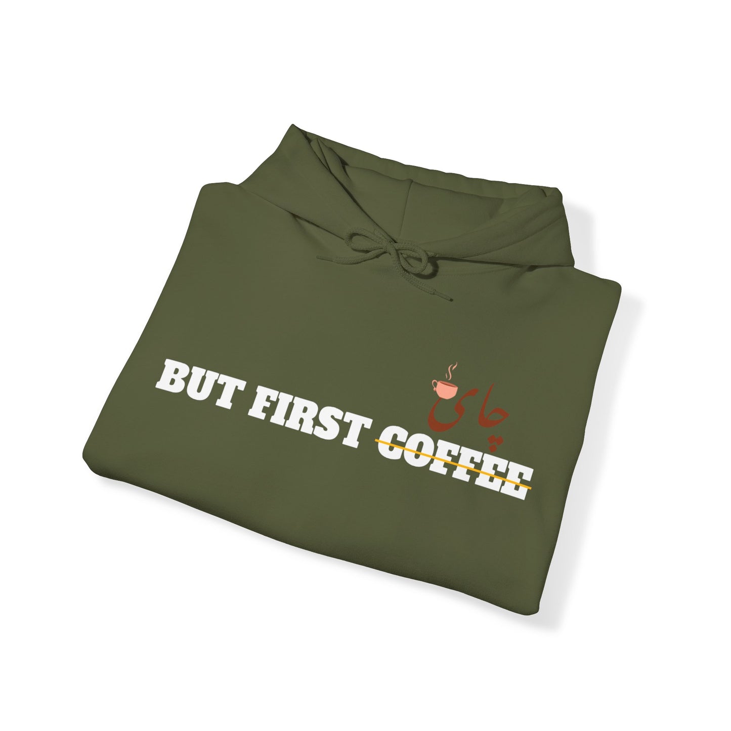 اما اول چای - But First Chai Unisex Heavy Blend Hooded Sweatshirt