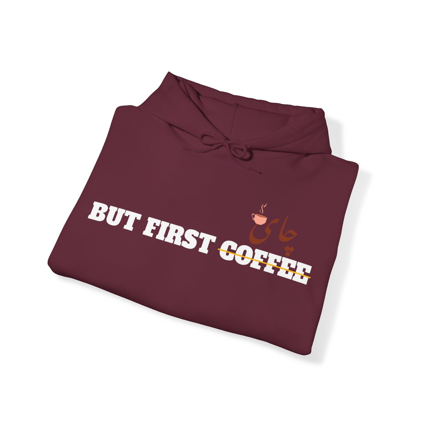 اما اول چای - But First Chai Unisex Heavy Blend Hooded Sweatshirt
