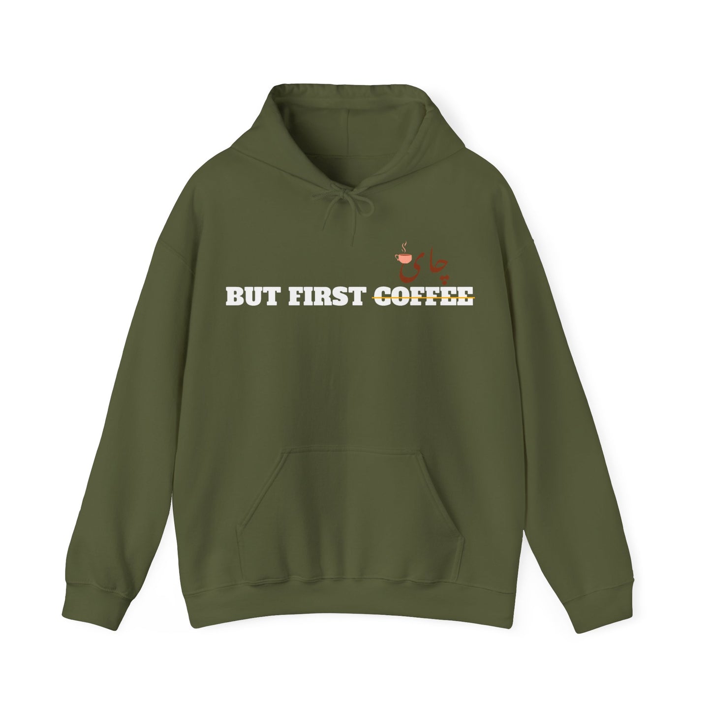 اما اول چای - But First Chai Unisex Heavy Blend Hooded Sweatshirt