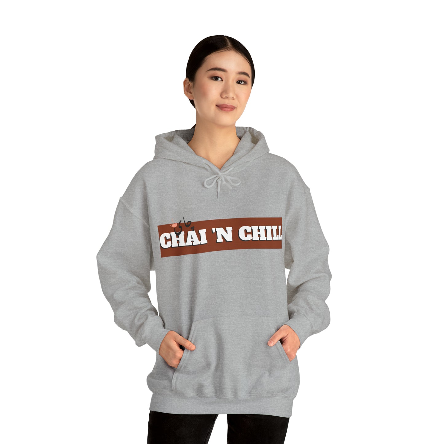 چای و چیل - Chai and Chill Unisex Heavy Blend Hooded Sweatshirt