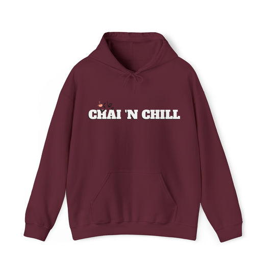 چای و چیل - Chai and Chill Unisex Heavy Blend Hooded Sweatshirt